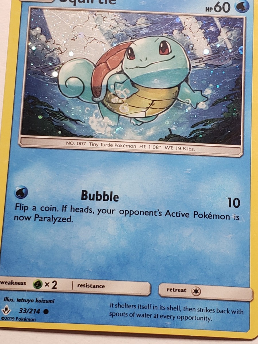 COSMOS HOLO Squirtle 33/214 PL - EXCLUSIVE VARIANT - Team Up