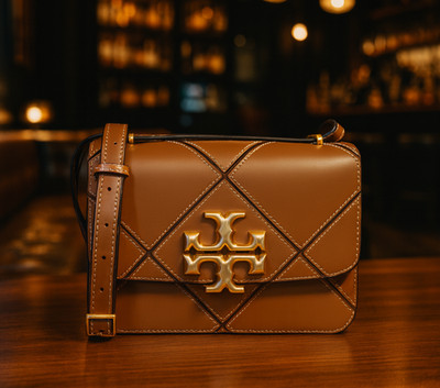 NEW Tory Burch Eleanor Classic Cuoio Tan Brown Shoulder Bag