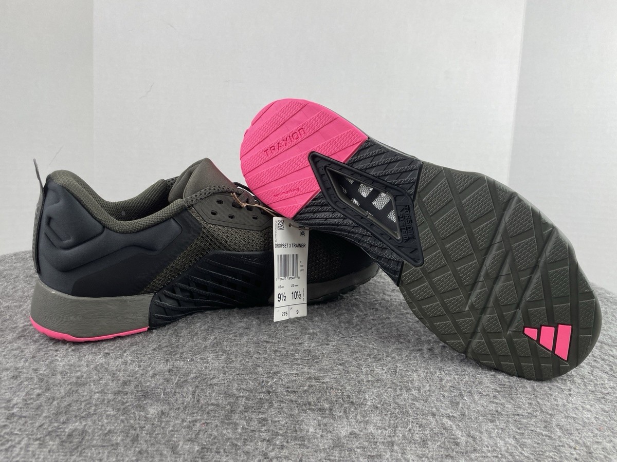adidas Dropset 3 Trainers Shadow Olive Core Black Lucid Pink  display picture 2