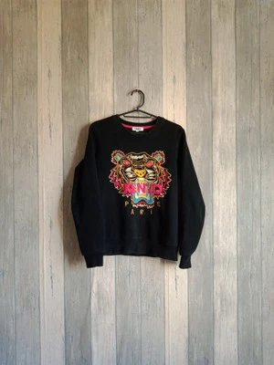 Pull Kenzo Paris Tête De Tigre Couleur Noire Taille S - Photo 1/3