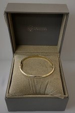 9CT YELLOW GOLD HINGED BANGLE SOLID HALLMARKED