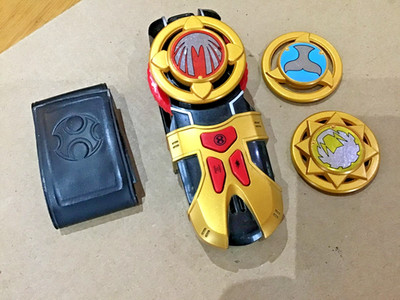 Power Rangers Ninja Storm Wind Morpher + mit 3 Spinscheiben + Riemen funktionstüchtig sehr guter Zustand