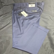 Lauren Ralph Lauren Classic Fit Dress Pants Navy Solid Button Men's 44W x 32L