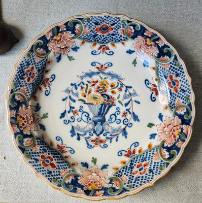 Vintage Dutch Delft 12'' plate charger 2'' deep Makkum Koninklijke Tichelaar B103