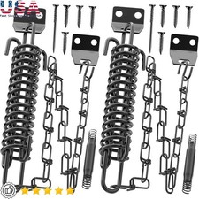Storm Door Chain Spring Heavy Duty Wind Protection Easy Install Durable Kit New
