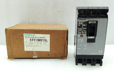 SIEMENS EFF3M015L MOLDED CASE CIRCUIT BREAKER 15A 3POLES 415VAC EFF3M015 NEW