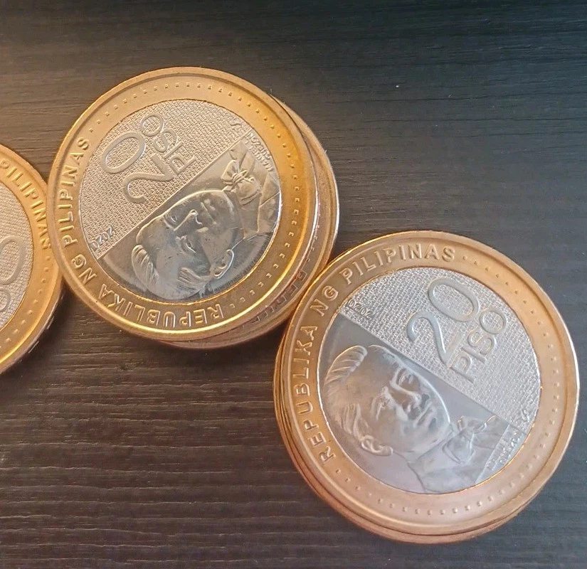 Moneda bimetálica Filipinas 20 Piso 2020 nueva generación Circ envío gratuito #160 Foto 2 de 4