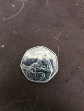 Mr Jeremy Fisher Frog Beatrix Potter 50p Coin 2017