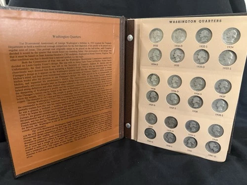 Dansco Album-90% Silver Quarters 1932-1998 W/Proof Only Issues-185 Total!