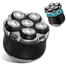 Electric 6D Floating Head Shavers for Bald Men, Magnetic Rotary Shaver for...