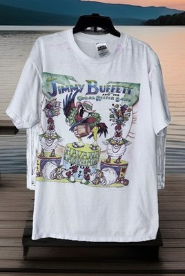 VTG Jimmy Buffett T Shirt Men XL Havana Daydreaming 1997 Double Sided