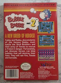 Bubble Bobble Part 2 (Nintendo NES, Taito) Cib Complete - Authentic & Tested
