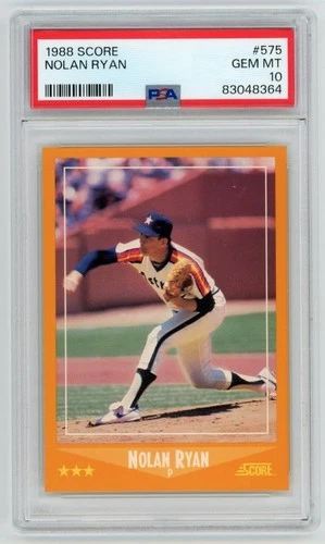 1988 Score #575 Nolan Ryan Houston Astros HOF PSA 10 Gem Mint