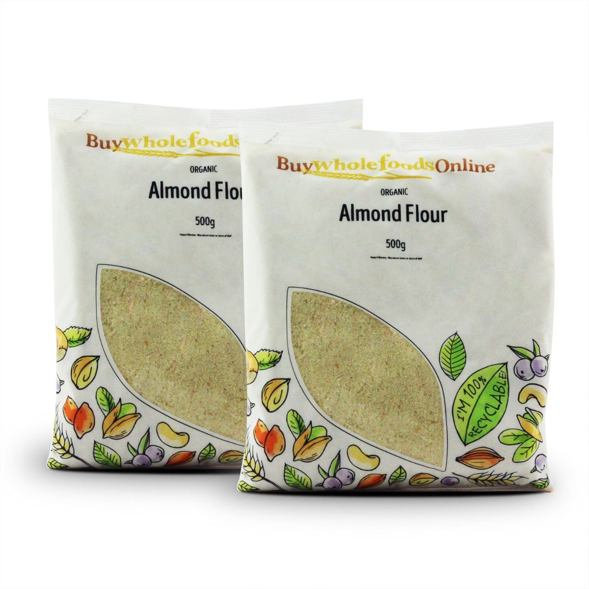 Organic Almond Flour 1kg | BWFO | Free UK Mainland P&P