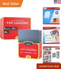 Ultra-Clear 3x4 Inch Top Loaders - 200 Pack for Baseball and Sports Cards