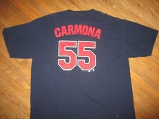 2XL FAUSTO CARMONA CLEVELAND INDIANS 55 JERSEY T SHIRT aka Roberto Hernandez XXL