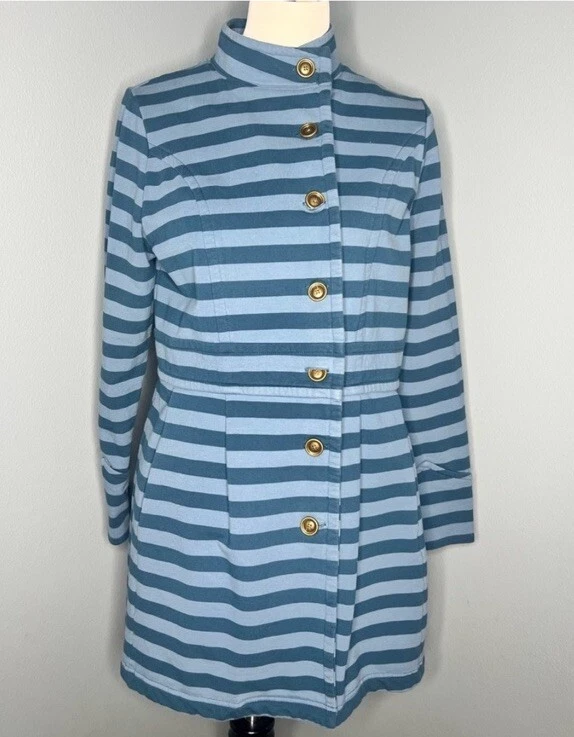 MATILDA JANE осени бриз синий в полоску бушлат куртка женщин средний - Изображение 3 из 4