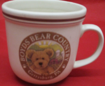Boyds Bear Country Coffee Mug, Gettysburg, PA, 2002, Bearware Pottery Works
