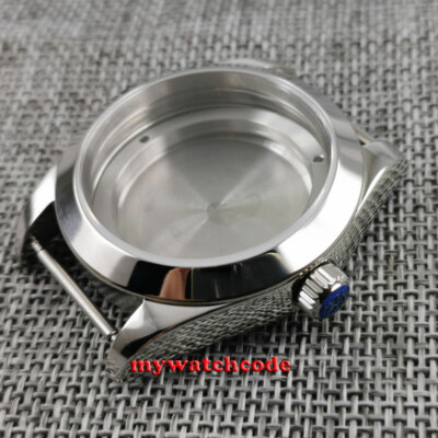 Cinturino cassa orologio in vetro zaffiro 39 mm acciaio inox per