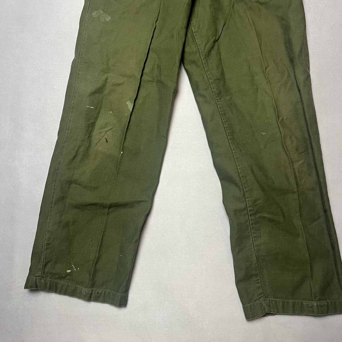 Vintage 60s OG 107 Military Sateen Type 1 Trousers Baker