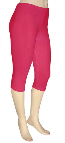 Cotton Spandex Capri Yoga Leggings by Emily Chen USA (S - 5XL) - Picture 10 of 31