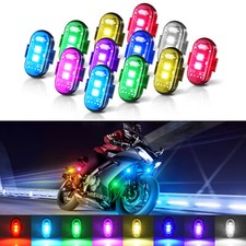 12-pod Wireless Led Strobe Light Kit Remote Control Usb Charging For Vehicles