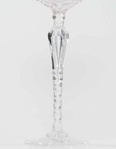 Revestimiento de cristal Saint Louis Römer rojo hummer burbuja de tallo Francia - Imagen 9 de 10