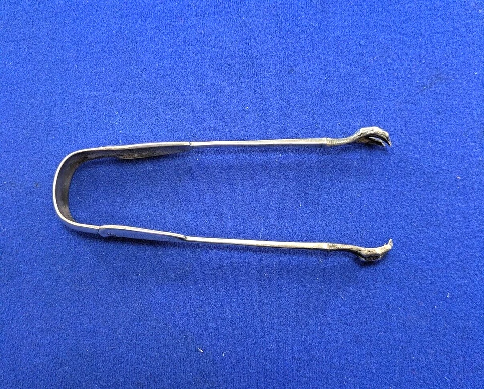 Antique Tiffany & Co. Sterling Silver- Palm 1871 Sugar Tongs 4 3/4 "Long - Image 4 of 4