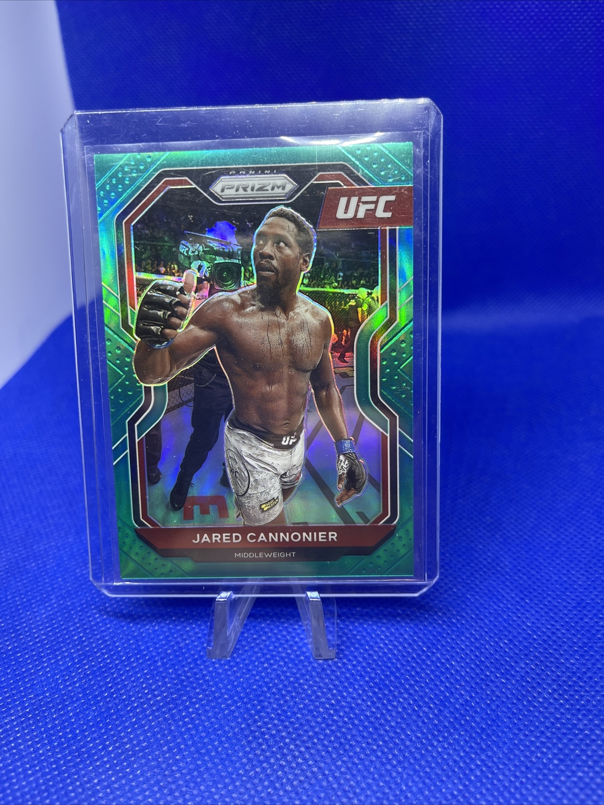 2021 ufc prizm jarred cannonier teal 44/49