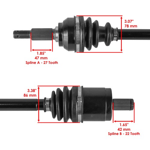 Front CV Axles For John Deere XUV Gator 850D (Diesel) ( - 080000) Left And Right - Picture 3 of 7