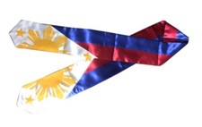 Philippine Graduation Grad Stole Sash Philippines Filipino Scarf Flag Sun Stars
