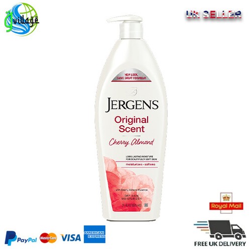 2X Jergens Cereza y Almendras Hidratante, Original Aroma, 597ml - Imagen 4 de 5