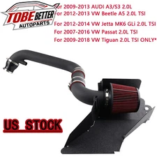 RED Filter Cold Air Intake For VW Passat 2.0L TSI Turbo 07-16 /AUDI A3 S3 09-13