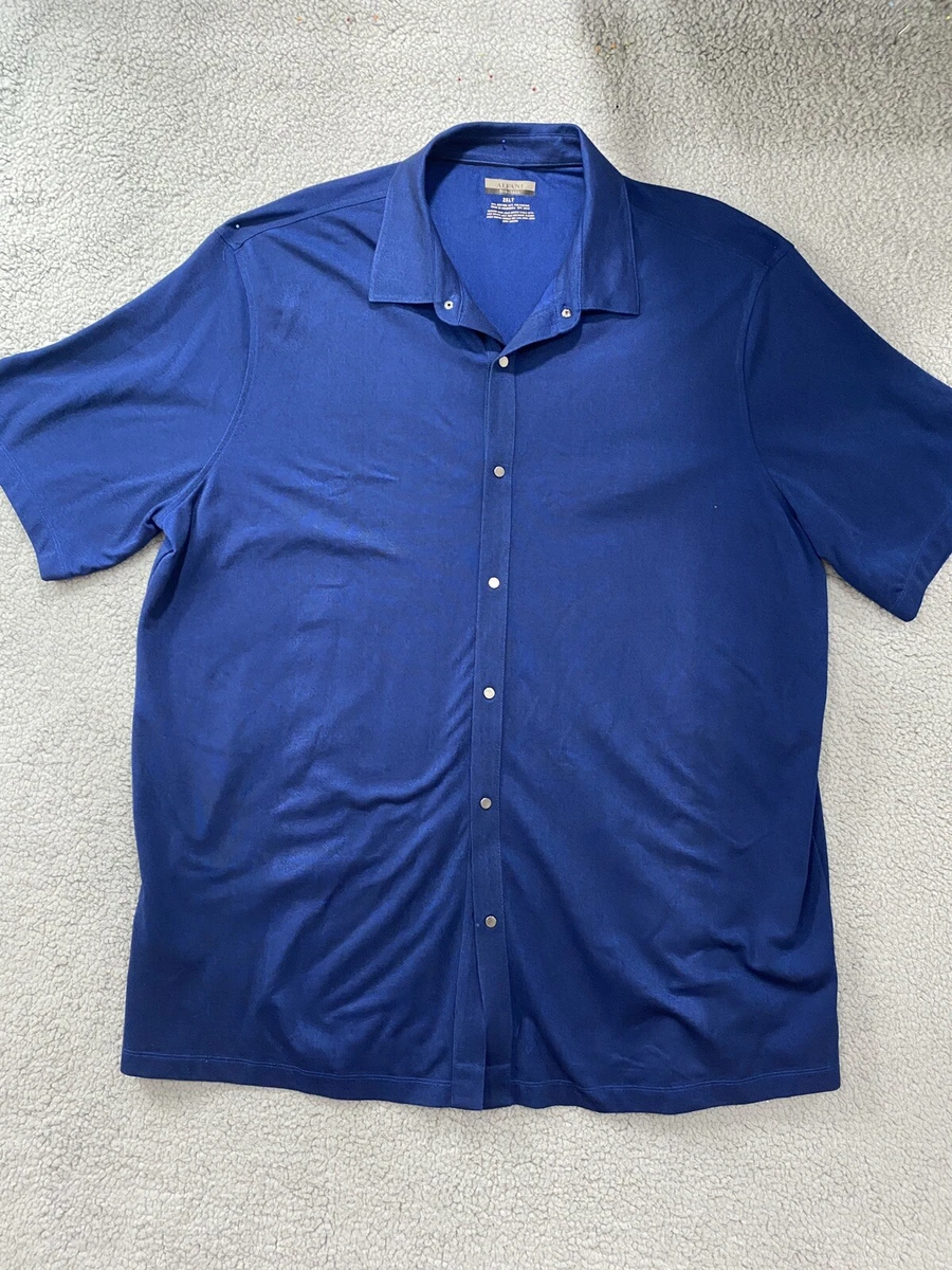 Alfani Men s Pullover Golf Polo Button Down Shirt Big And Tall