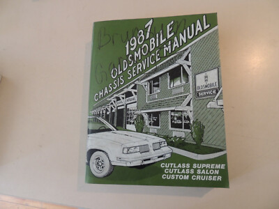  Oldsmobile Cutlass Supreme Salon Cruiser 87 service manual Werkstatthandbuch  