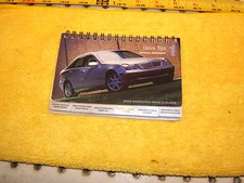 Mercedes 2002 W203 C class owner's Quick Tips small General Genuine OE 1 Booklet