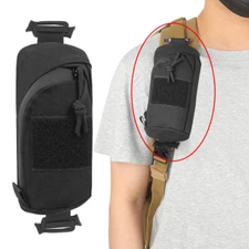 Black Tactical Military Molle Shoulder Strap Pouch Fanny Pack EDC Sundries Bags