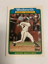 1990 Woolworth Baseball Highlights Kevin Mitchell San Francisco Giants