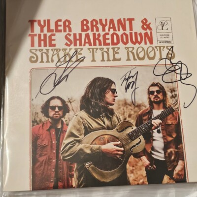 Tyler Bryant & the Shakedown Autographed Shake the Roots Orange Vinyl LP JSA COA