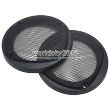 2pcs 4" inch 133mm Car Audio Speaker Cover Decorative Circle Metal Mesh Grille