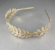 Gold shiny Laurel Leaf crown Leaves headband hair band greek toga roman costume
