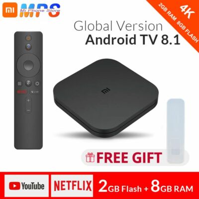 Оригинальная глобальная Xiaomi Mi ТВ коробка S 4K ТВ-приставка Android 8,1 со св