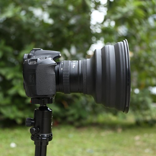 Reflection-free Collapsible Silicone Lens Hood for Camera Phone (Large) - Zdjęcie 2 z 7