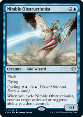 x1 Nimble Obstructionist R MTG Commander 2020 M/NM, English