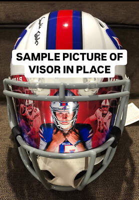 Randy Moss Custom Visor for Any Full Size Riddell Helmet (Universal Fit)