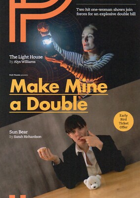 MAKE MINE A DOUBLE - Theatre Flyer - Park Theatre London April 2024