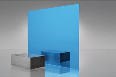 5 Sheets 1/8'' BLUE Mirror Acrylic Plexiglass 12'' x  12''