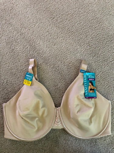 Vanity Fair 76080 Beauty Back Full Figure Minimizer Underwire 42DDD Beige New