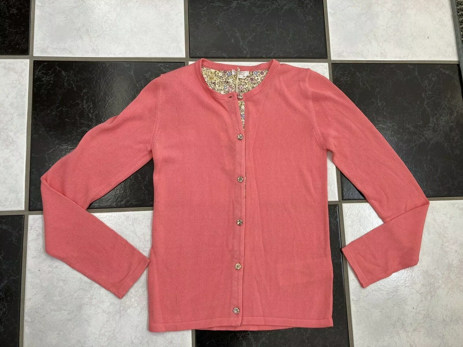 Cardigan 100 % authentique Gucci Big Kid rose viscose/coton 12 Y neuf avec étiquettes 