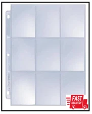 Ultra Pro Silver Series 9 Pocket Pages (25 count pack), 2-1/2" X 3-1/2"